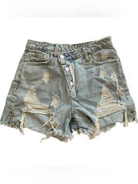 NWT Signature 8 Jean Shorts Womens Small Cut off Distressed Raw Hem